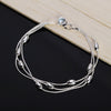 925 sterling silver beautiful tassel beads Bracelet for woman fine  jewelry Wedding party gifts