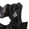 Pretty 925 Sterling Silver Hollow Round tree drop Earrings for Women Jewelry party Christmas Gifts
