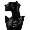 korean 925 Stamped Silver tassel Smooth Beads Chain Necklace For Women Jewelry Wedding party Christmas Gifts