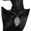 korean 925 Sterling Silver beautiful leaves necklace earrings for women designer Jewelry set Party wedding gifts
