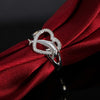 korean 925 Sterling Silver fine Love dolphins heart Rings For Women Couple gifts Party wedding Jewelry