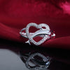 korean 925 Sterling Silver fine Love dolphins heart Rings For Women Couple gifts Party wedding Jewelry