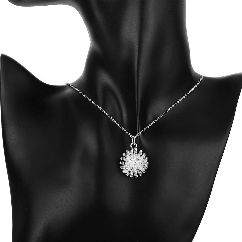 korean 925 sterling Silver Fireworks Pendant necklaces earring bangles bracelets rings Jewelry set for women Gifts