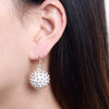 korean 925 sterling Silver Fireworks Pendant necklaces earring bangles bracelets rings Jewelry set for women Gifts