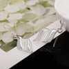 korean 925 sterling Silver elegant retro leaves necklace earrings  Jewelry sets for women party wedding gifts