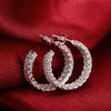 korean weave Mesh Pendant necklace earrings stud rings 925 sterling Silver Jewelry sets for woman Party wedding gift