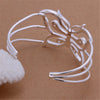 korean wide crystal butterfly bangle 925 Sterling Silver rings Bracelets Jewelry set Party wedding accessories gifts