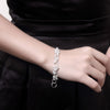 korean fine 925 Stamp silver Frosted Tassel Beads Chain Bracelets for women noble Wedding party Gifts Jewelry