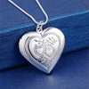 designer 925 Stamped Silver romantic Heart photo frame Necklace For Women wedding accessories party Jewelry