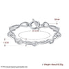 designer 925 sterling Silver twisted circle 8 shape Bracelets For Women party Wedding Jewelry Christmas gifts