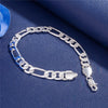 designer 925 sterling silver Bracelet charms 8MM geometry chain for man woman fine jewelry Wedding party gift