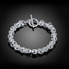 designer 925 sterling silver Delicate circle Bracelets for women man Popular Wedding party gifts Jewelry