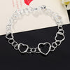 designer 925 sterling silver romantic heart Bracelet for woman Wedding party classic Jewelry Holiday Gifts