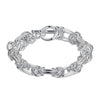 designer fine circle 925 sterling silver Bracelets for women man charms Wedding party brands Jewelry gifts