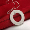 designer network circle Pendant 925 Stamped Silver Necklace For Women party wedding party Jewelry gifts