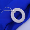 designer network circle Pendant 925 Stamped Silver Necklace For Women party wedding party Jewelry gifts