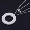 designer network circle Pendant 925 Stamped Silver Necklace For Women party wedding party Jewelry gifts