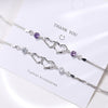 925 Sterling silver noble Crystal romantic heart Bracelets for women party Wedding Jewelry Christmas gifts