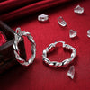 925 Sterling Silver hoop Earrings for Woman party wedding Jewelry elegant Christmas Gifts