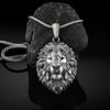 style Pure tin animal Jewelry on the neck lion head pendant necklace men hip-hop zodiac tag Man chain necklace