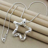 noble 925 Stamped Silver charms Creative stars Pendant Necklace For Women Christmas gifts Wedding party Jewelry