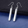 noble 925 Sterling Silver long geometry Earrings  party Jewelry for woman Holiday Gifts