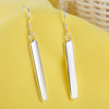 noble 925 Sterling Silver long geometry Earrings  party Jewelry for woman Holiday Gifts