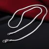 925 Stamped Silver Charm 1MM/2MM/3MM Snake Chain Necklace For Men Women party wedding Jewelry accessories gift