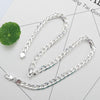 925 Stamped Silver Classic 6MM geometry chain Necklaces for Women man wedding Party designer jewelry Gifts