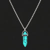 Hexagonal Column Quartz Necklaces Pendants Vintage Natural Stone Bullet Crystal Necklace For Women Jewelry