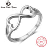 Infinity Love Heart 925 Sterling Silver Rings for Women Romantic Style Rings Fine Accessories Best Jewelry Gifts