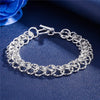 charm 925 sterling silver circle chain Bracelets for woman men fine Wedding party noble Jewelry Holiday gifts