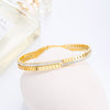 classic design elegant hollow crystal bracelet and stainless steel jewelry bracelet for women