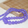 violet purple stone jades chalcedony 6-14mm round beads tower chain necklace for women choker jewelry 18inch B625