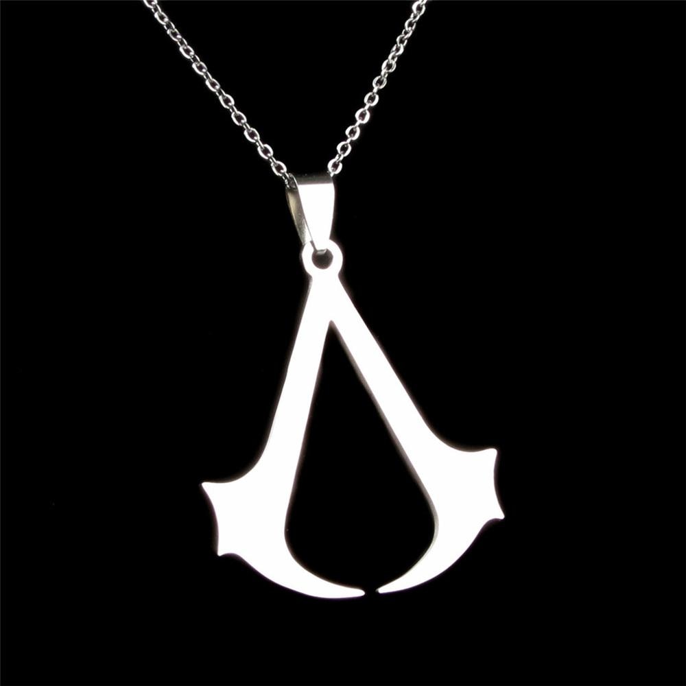 s !!!  Cospaly Jewelry Creed Necklace Stainless Steel Pendant Necklace For Men