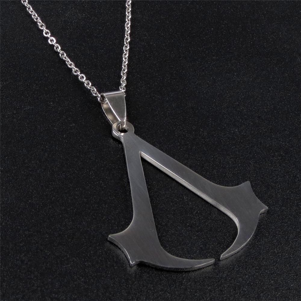 s !!!  Cospaly Jewelry Creed Necklace Stainless Steel Pendant Necklace For Men