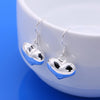selling  925 sterling silver heart necklaces earrings for women Designer party wedding Jewelry Sets gift