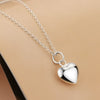 selling  925 sterling silver heart necklaces earrings for women Designer party wedding Jewelry Sets gift