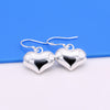 selling  925 sterling silver heart necklaces earrings for women Designer party wedding Jewelry Sets gift