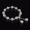 streetwear Hollow Lucky ball 925 sterling silver Bracelet for woman fine  jewelry Wedding party Holiday gifts