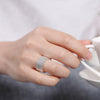 streetwear charms 925 sterling Silver bangle rings stud earrings Bracelet Jewelry set size 6-10 Party Holiday gifts