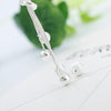 trend 925 Stamped Silver Smooth Beads Necklace For Women Party wedding accessories Jewelry Popular brands Gifts