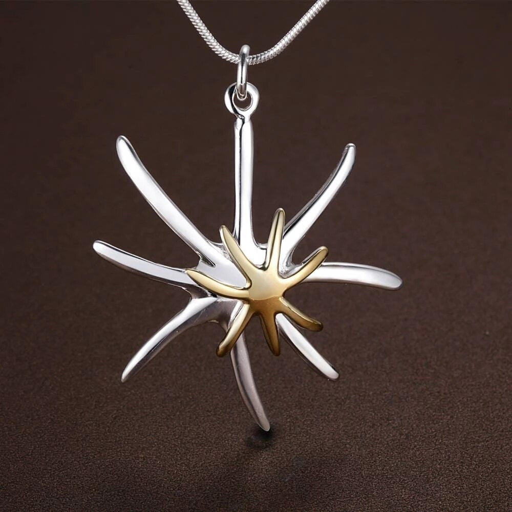 trend 925 Stamped Silver fine Starfish Pendant Necklace For Women Holiday gifts party wedding streetwear Jewelry