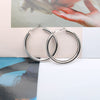trend 925 Sterling Silver beautiful 5CM Big hoop earrings for Women party wedding designer Jewelry Christmas gifts