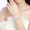 trend 925 sterling Silver Hollow Ball Pendant Bracelet necklace for women  Party Jewelry set Couple gifts