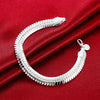 trend 925 sterling silver 10MM flat snake bone Bracelet for men woman fine  party jewelry wedding accessories gifts