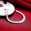 trend 925 sterling silver 10MM flat snake bone Bracelet for men woman fine  party jewelry wedding accessories gifts