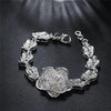 trend 925 sterling silver Beautiful flower Bracelet for woman fine  charms jewelry Wedding party Holiday gifts