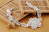 trend 925 sterling silver Beautiful flower Bracelet for woman fine  charms jewelry Wedding party Holiday gifts