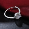 trend Classic charms 925 Sterling Silver diamond rings for women crystal adjustable size party Gifts wedding Jewelry